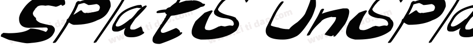 Splats Unsplatted字体转换
